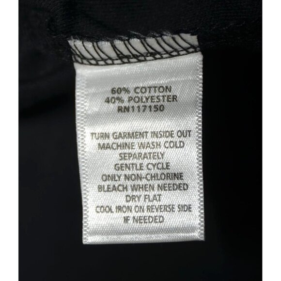 Quacker Factory Ladies XL Short Sleeve Studded Pullover Black Blouse Knit Top - Picture 8 of 9